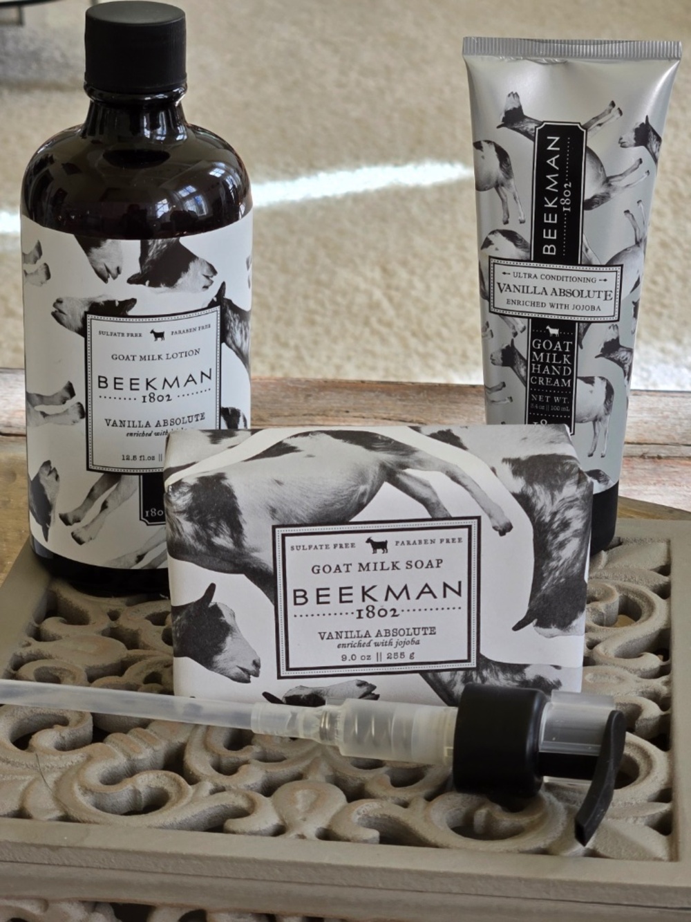 NEW Beekman 1802 Goat Milk Vanilla Absolute set of 3
